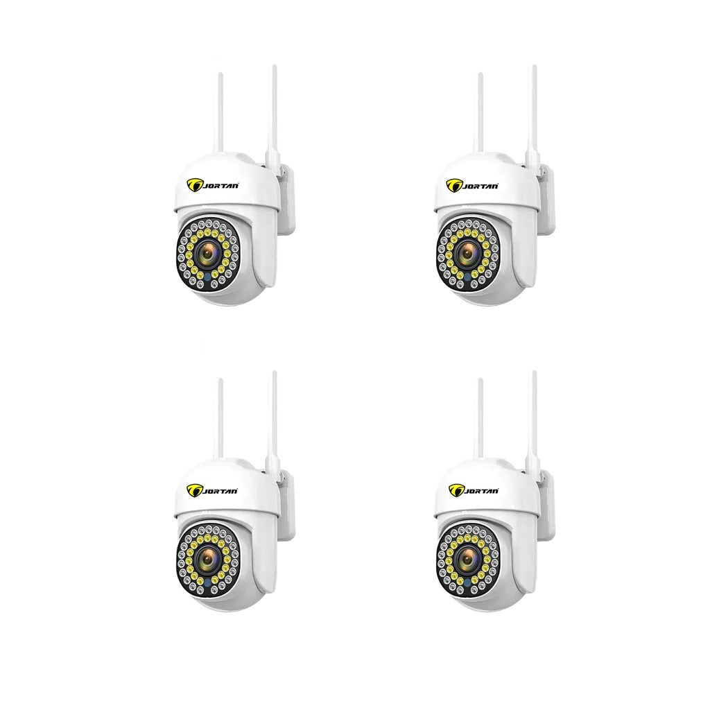 Set 4 x Camere de Supraveghere Video, 32 Leduri, Rotative, Infrarosu, Rezistanta la apa