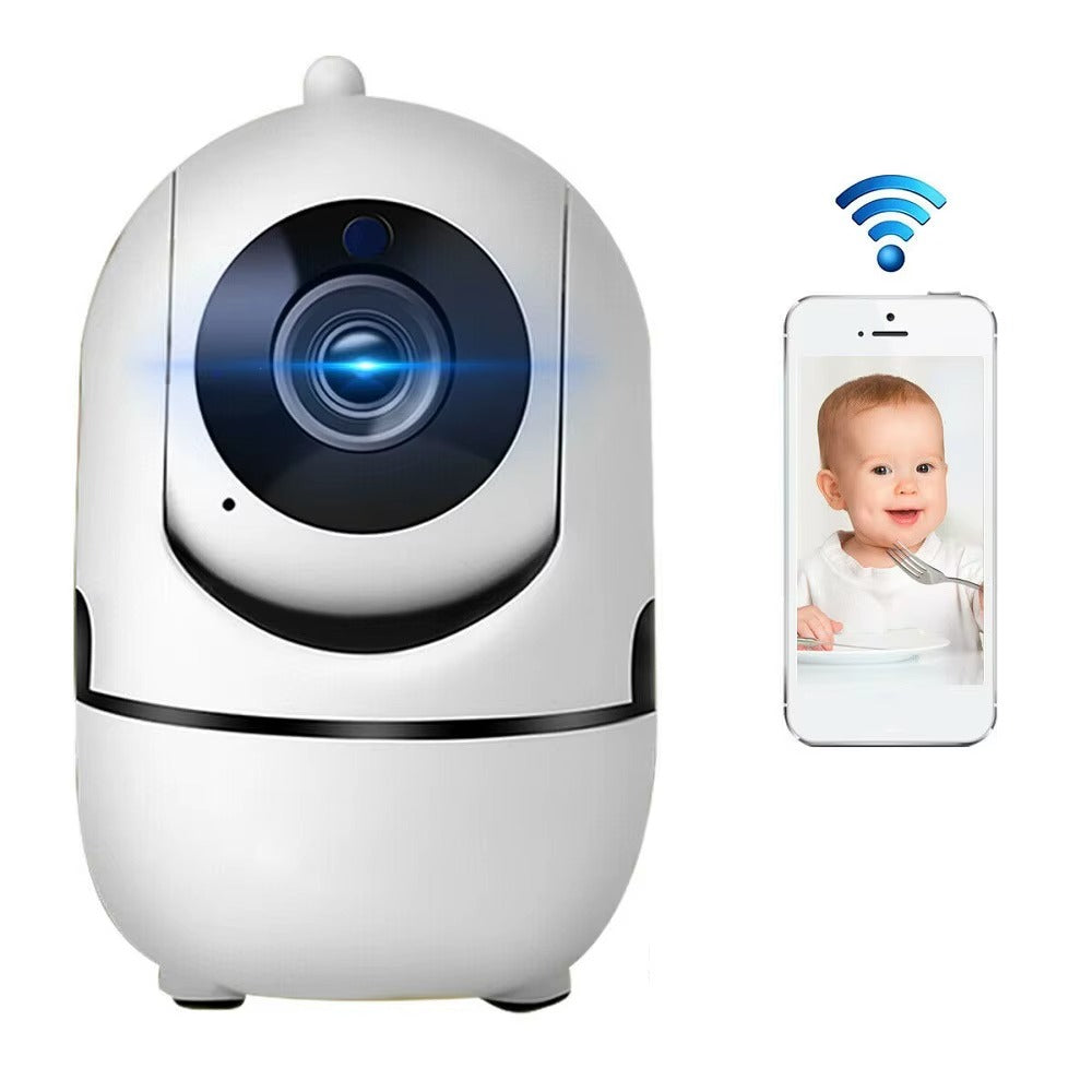 Camera Supraveghere WiFi HD 1080P, cu rotire 360 si vedere nocturna – Monitor pentru bebelusi cu microfon si difuzor