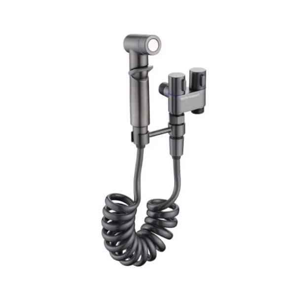 Setul de Dus cu Pulverizator Premium cu Furtun Spiralat și Supapă de Control, Design Modern și Elegant