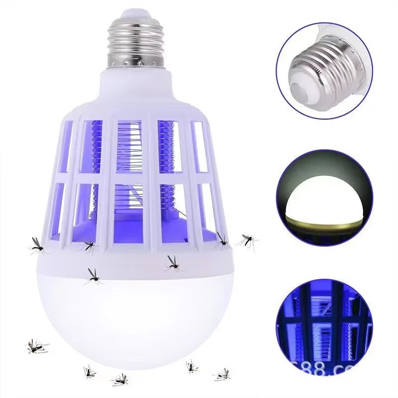 Set 2 x Lampa LED Anti-Tantari 2-in-1 – Mosquito Killer Lamp, Lumina Eficienta + Capcana Insecte
