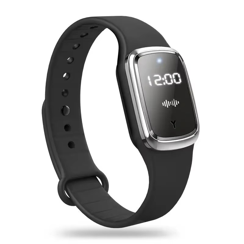 Bratara cu ultrasunete anti-tantari, fara chimicale, impermeabila, reglabila, design tip smartwatch – ideala pentru adulti si copii