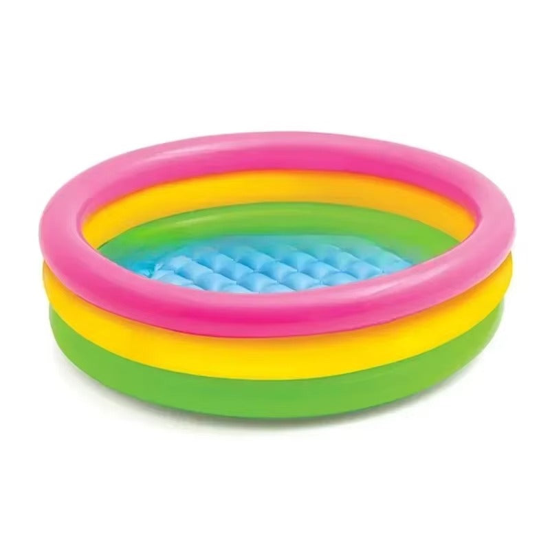 Piscina Copii Gonflabila cu 3 Inele, 86x25 cm, pentru Curte sau Gradina