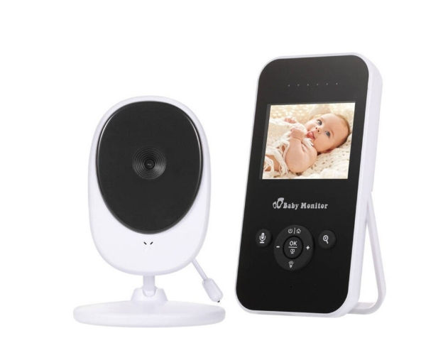 Monitor Video pentru Bebelusi cu Camera 2.7K, Viziune Nocturna Infrarosu, Melodii de Leagan si Senzor de Temperatura