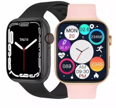 Set 2 x ceasuri inteligente I7 Pro Max, Ecran 1.75 inch, Monitorizare Ritm Cardiac si Somn, Activitati Sportive, Apeluri prin Bluetooth, Rezistente la Apa, Diverse Culori MAJ