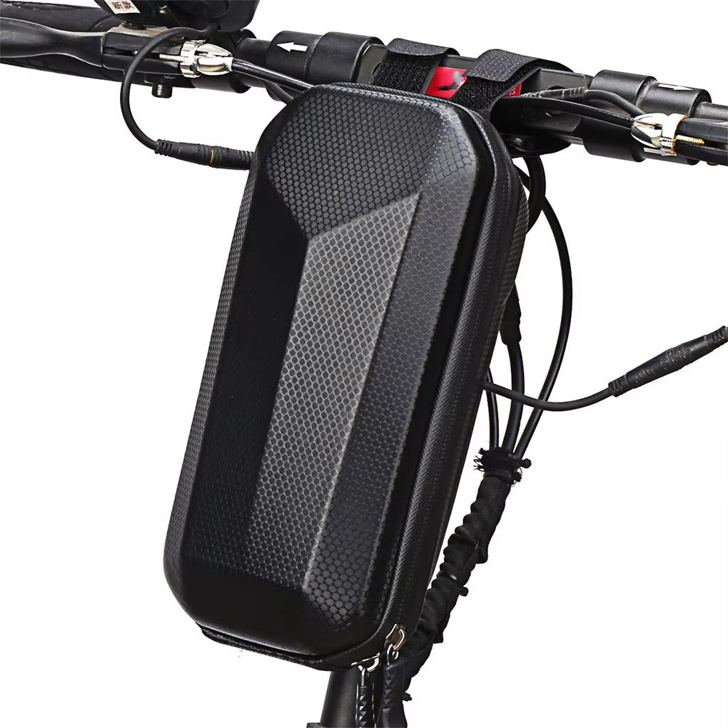 Geanta Pentru Trotineta Electrica, Impermeabila si Anti Soc, Capacitate 2L, Material Rezistent, Compartimente Interioare, Fixare Rapida pe Ghidon, Culoare Neagra AFO