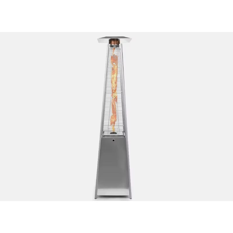 Incalzitor pe Gaz pentru Terasa Exterioara Hausberg HB-8817IN, 14 kW, Tub de Sticla Borosilicata, Aprindere Prin Impulsuri, Siguranta Anti-inclinare, Corp Aluminiu si Otel Inoxidabil