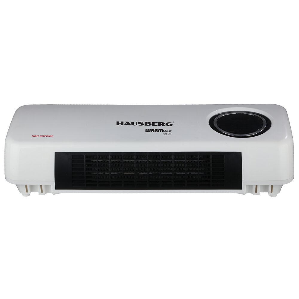 Convector Electric Digital de Perete Hausberg HB-8217AB, 2000W, 2 Trepte de Putere, Functie Incalzire si Racire, Ventilator Turbo, Telecomanda si Temporizator