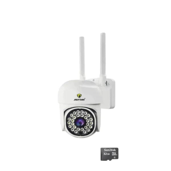 Camera de Supraveghere Video , 32 Leduri, Rotative, Infrarosu, Rezistanta la apa + Card 32 GB