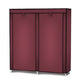 Dulap textil dublu pentru incaltaminte, 10 rafturi, 118 x 30 x 120 cm