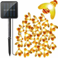 Decoratiune solara cu 50 albinute LED, interior-exterior, senzor miscare
