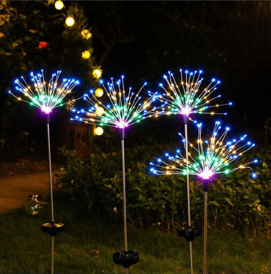 Set 2 x Lampa artificii Exterior 120 LED multicolor