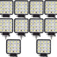 Set 10 proiectoare 16 LED 48W auto OFF-ROAD, IP 67