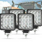 Set 10 proiectoare 16 LED 48W auto OFF-ROAD, IP 67