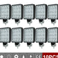 Set 10 proiectoare 16 LED 48W auto OFF-ROAD, IP 67