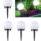 Set 4 x lampa solara tip glob pentru gradina, IP44, H 33
