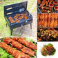 Gratar grill pliabil si portabil tip valiza cu accesorii incluse