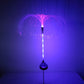 Set 4 x Lampa solara tip meduza, fibra optica LED RGB, 60 cm, rezistenta la apa