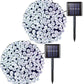 Set 2 x Decoratiune cu Incarcare Solara 100 LED, 10 Metri - Alb Rece