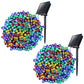 Set 2 x Decoratiune cu Incarcare Solara 100 LED, 10 Metri - Multicolor
