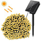 Decoratiune 300 leduri, 30 metri, Incarcare solara, diverse culori