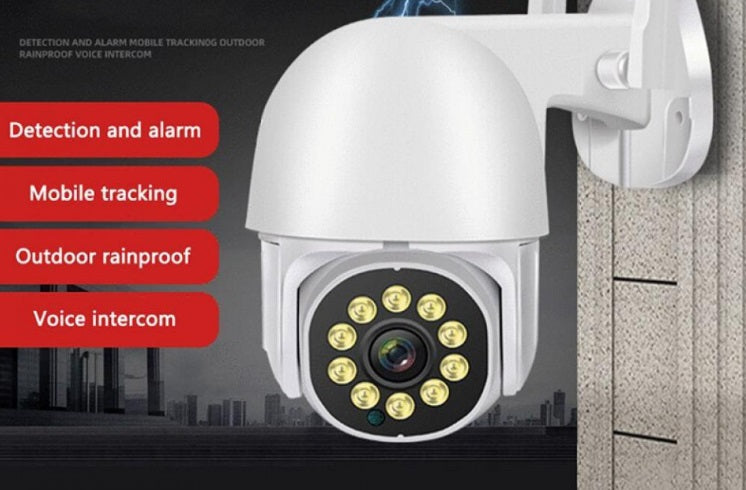 Camera de Supraveghere Video, 32 Leduri, Rotative, Senzor de Miscare si Infrarosu Rezistanta la apa