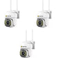 Set 3 x Camere de Supraveghere Video, 32 Leduri, Rotative, Infrarosu, Rezistanta la apa
