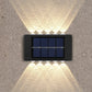 Set 2 x lampa solara de perete 12 led