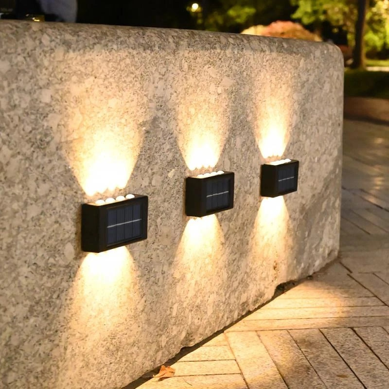 Set 2 x lampa solara de perete 12 led