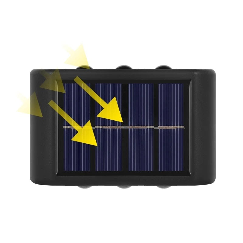 Set 2 x lampa solara de perete 12 led