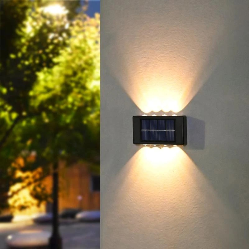 Set 2 x lampa solara de perete 12 led