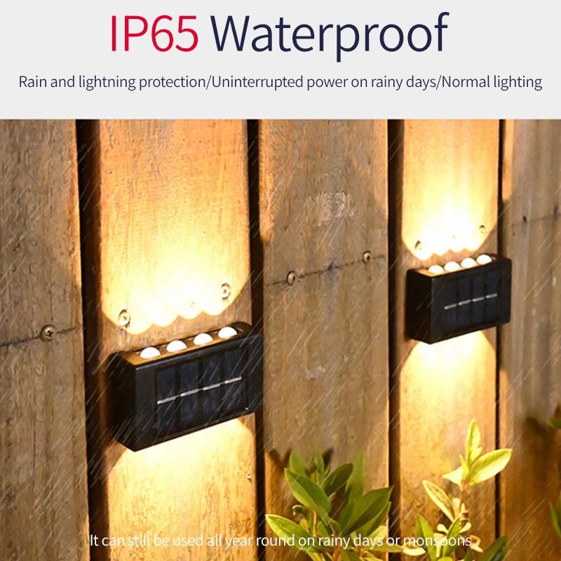 Set 2 x lampa solara de perete 12 led