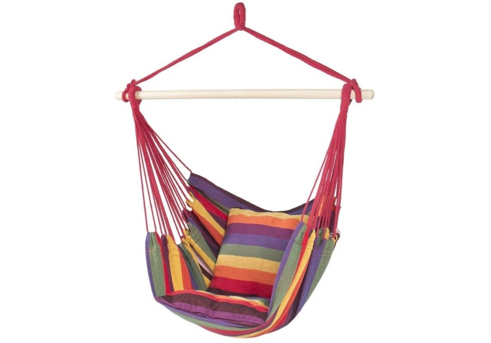 Hamac tip Scaun cu Bara de Lemn 130 x 98,5 cm