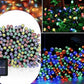Set 4 x Decoratiune cu Incarcare Solara 100 LED, 10 Metri - Multicolor