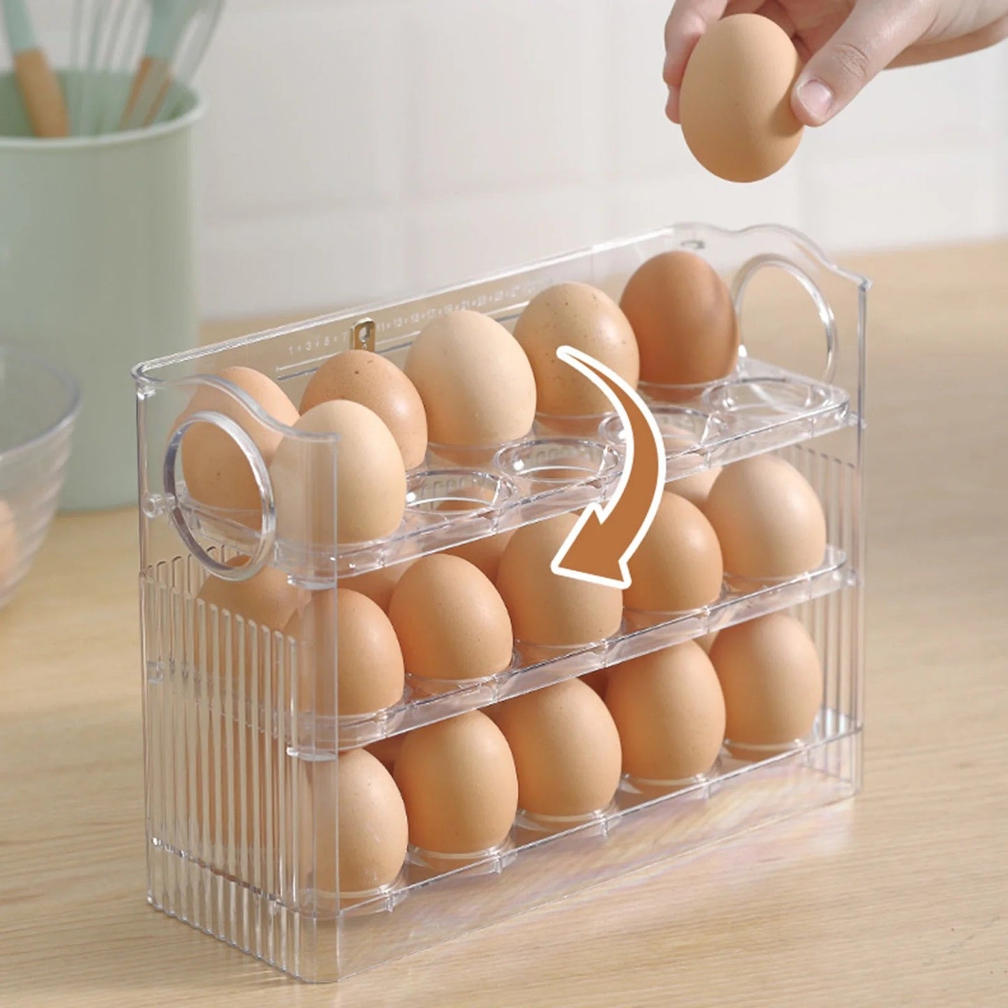Lichidare de Stoc! Cutie depozitare 30 oua, pentru usa frigiderului