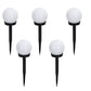 Set 5 x Lampa cu Incarcare Solara Tip Glob pentru Gradina 33 cm, Rezistenta la Apa