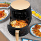 Friteuza fara ulei 6 litri air fryer, display digital, 2400 W, functie de coacere + Set 50 hartii de copt pentru friteuza 16 cm