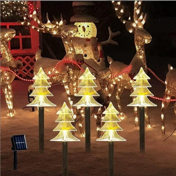 Decoratiune solara 5 braduti decorativi pentru gradina