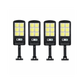 2 X Proiector solar 6 celule,120 LED-uri COB ,cu senzor de miscare, sistem prindere inclus