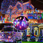 Decoratiune cu Incarcare Solara, 50 metri, 500 led - Multicolora