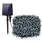 Set 4 x Decoratiune cu Incarcare Solara 100 LED, 10 Metri - Alb Rece