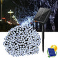 Set 4 x Decoratiune cu Incarcare Solara 100 LED, 10 Metri - Alb Rece