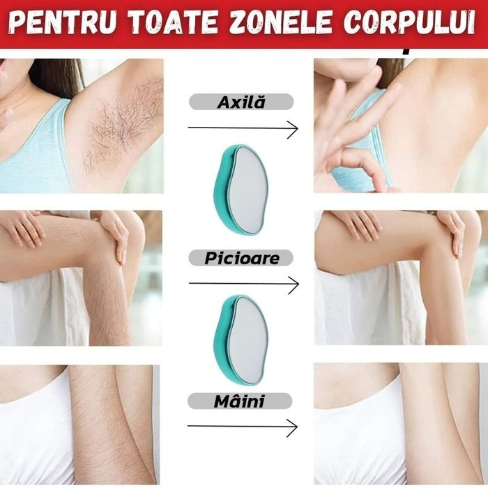 Set 2x epilator cu cristale piatra ponce