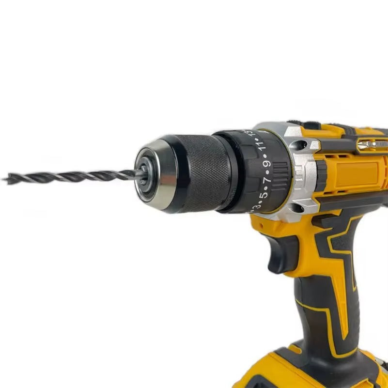 Trusa Bormasina Cu Percutie, 2 Acumulatori 36V, 26 Accesorii Incluse, Prelungitor Flexibil, 18 Trepte Turatie