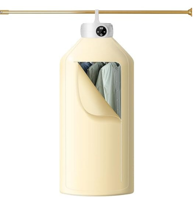Uscator Portabil Rufe cu Pompa de Caldura 600 W, Uscare 360 grade, Sterilizare UV, Pliabil si Ideal Pentru Calatorii, Apartamente si Hoteluri BAS