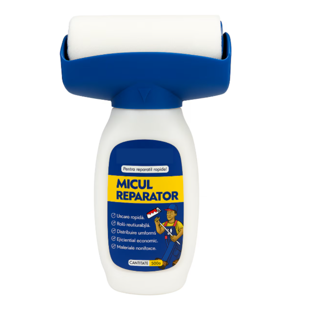 Trafalet Magic Micul Reparator cu Vopsea Lavabila pe Baza de Apa 500 g, Rola Reutilizabila, Uscare Rapida si Aplicare Uniforma