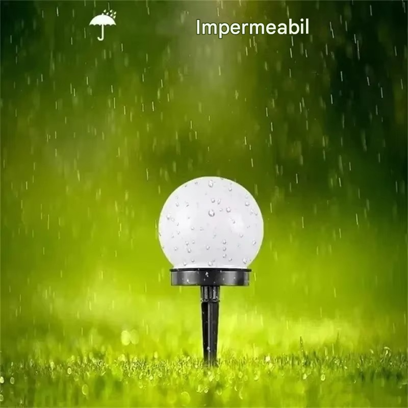 Set 12 x Lampa Solara LED Gradina tip Glob – Iluminat Exterior Premium fara Cabluri, Rezistenta la Apa, Lumina Ambientala Automata