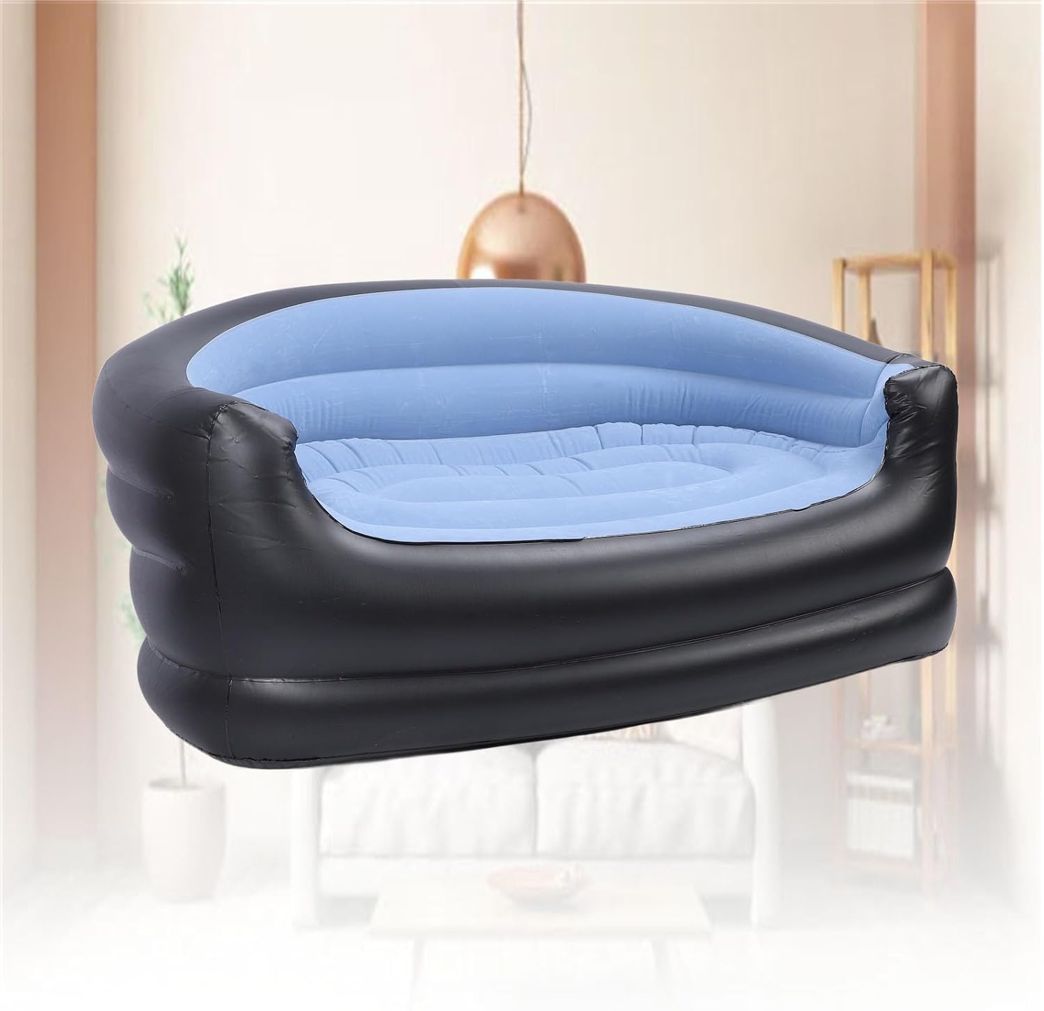 Fotoliu Gonflabil Dublu Impermeabil – Design Ergonomic, Material PVC Si Catifea, Portabil Si Confortabil Pentru Interior Si Exterior