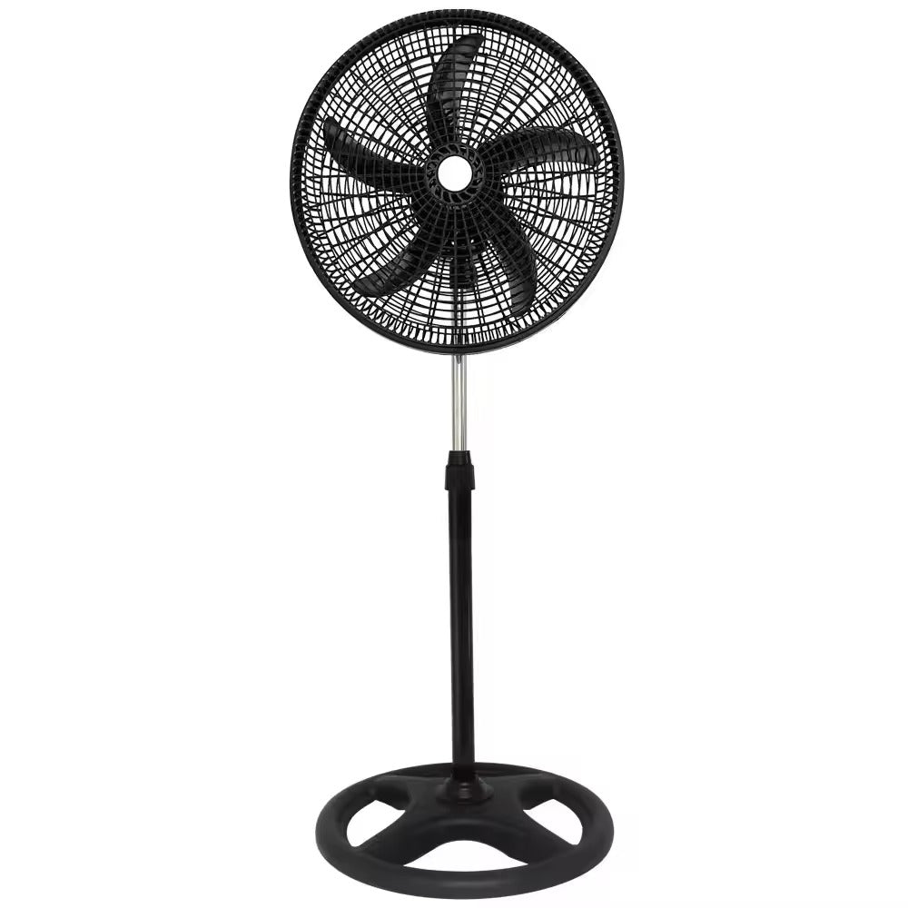 Ventilator De Podea 45 cm, Putere 70-90W, 5 Pale, Oscilatie Si Inaltime Reglabila, Functionare Silentioasa, Diverse Culori