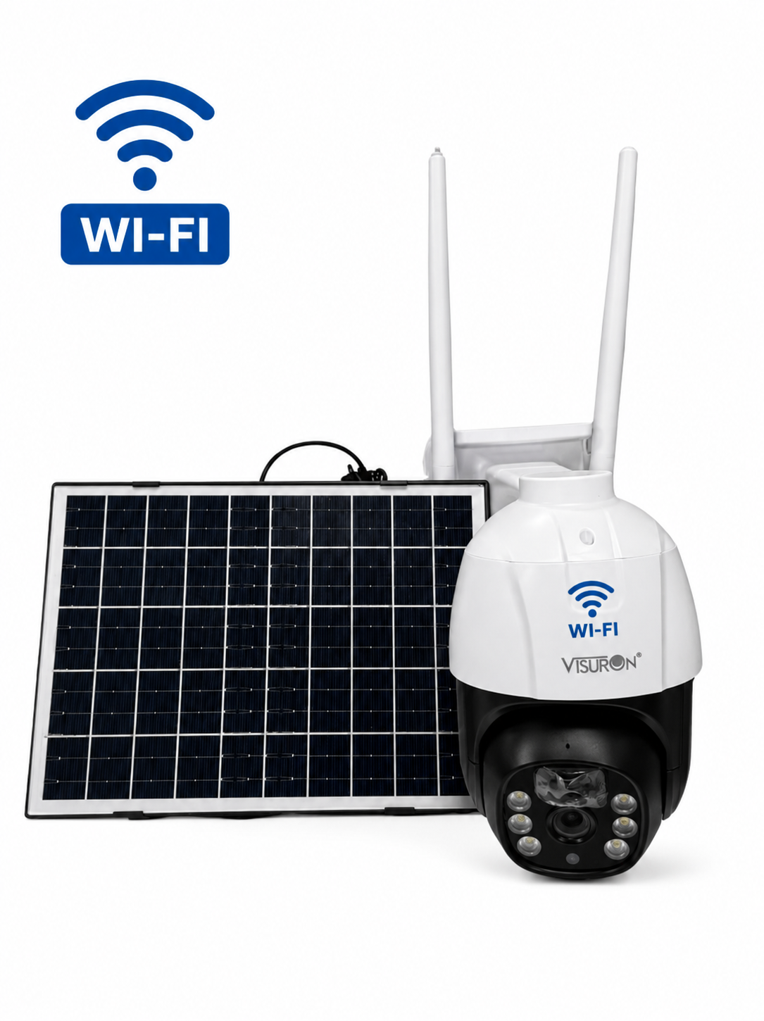 Camera Supraveghere HD cu Panou Solar, Wi-Fi, Vedere Nocturna si Detectie Miscare