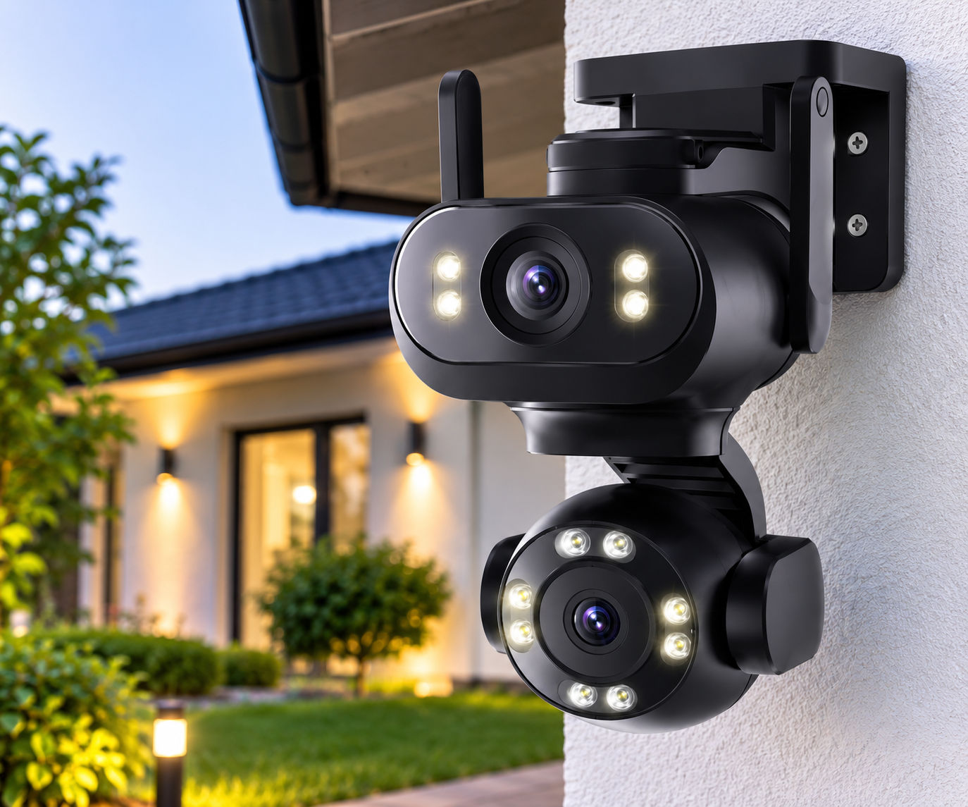 Camera De Supraveghere Jortan JT-9680, WiFi, 2 Lentile, Rotire 360°, Vedere Nocturna, Detectie Inteligenta